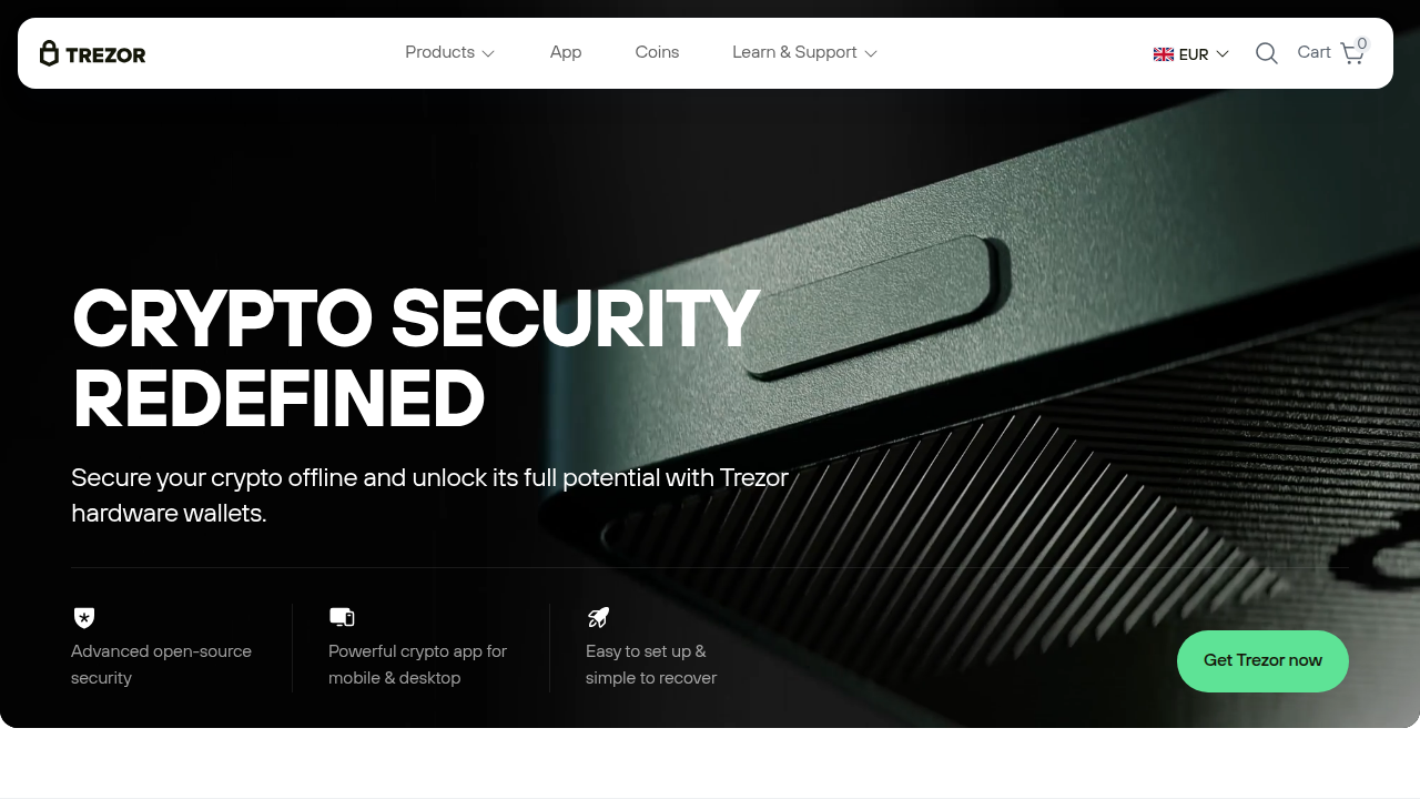 Trezor is a prominent example of a hardware wallet that isolates private keys within a secure, dedicated device.