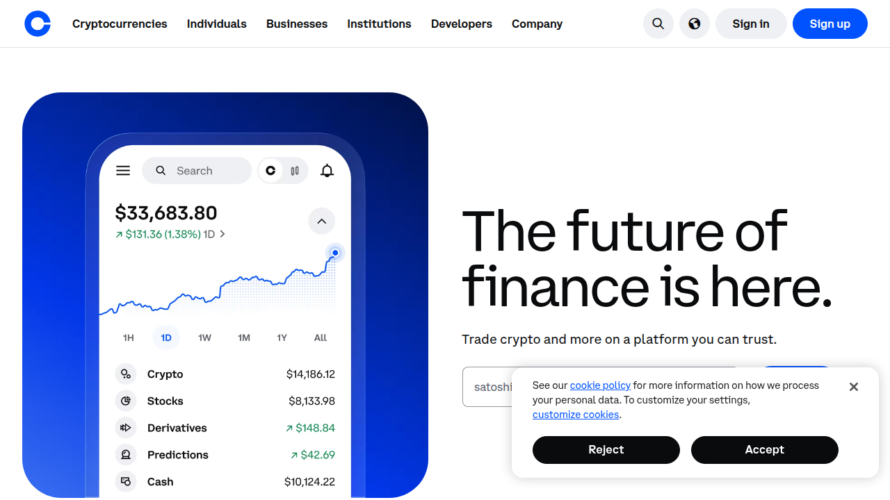 Coinbase is a prominent cryptocurrency exchange platform, illustrating the type of crypto-focused business environments discussed.